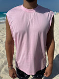 Pink Sleeveless Tee