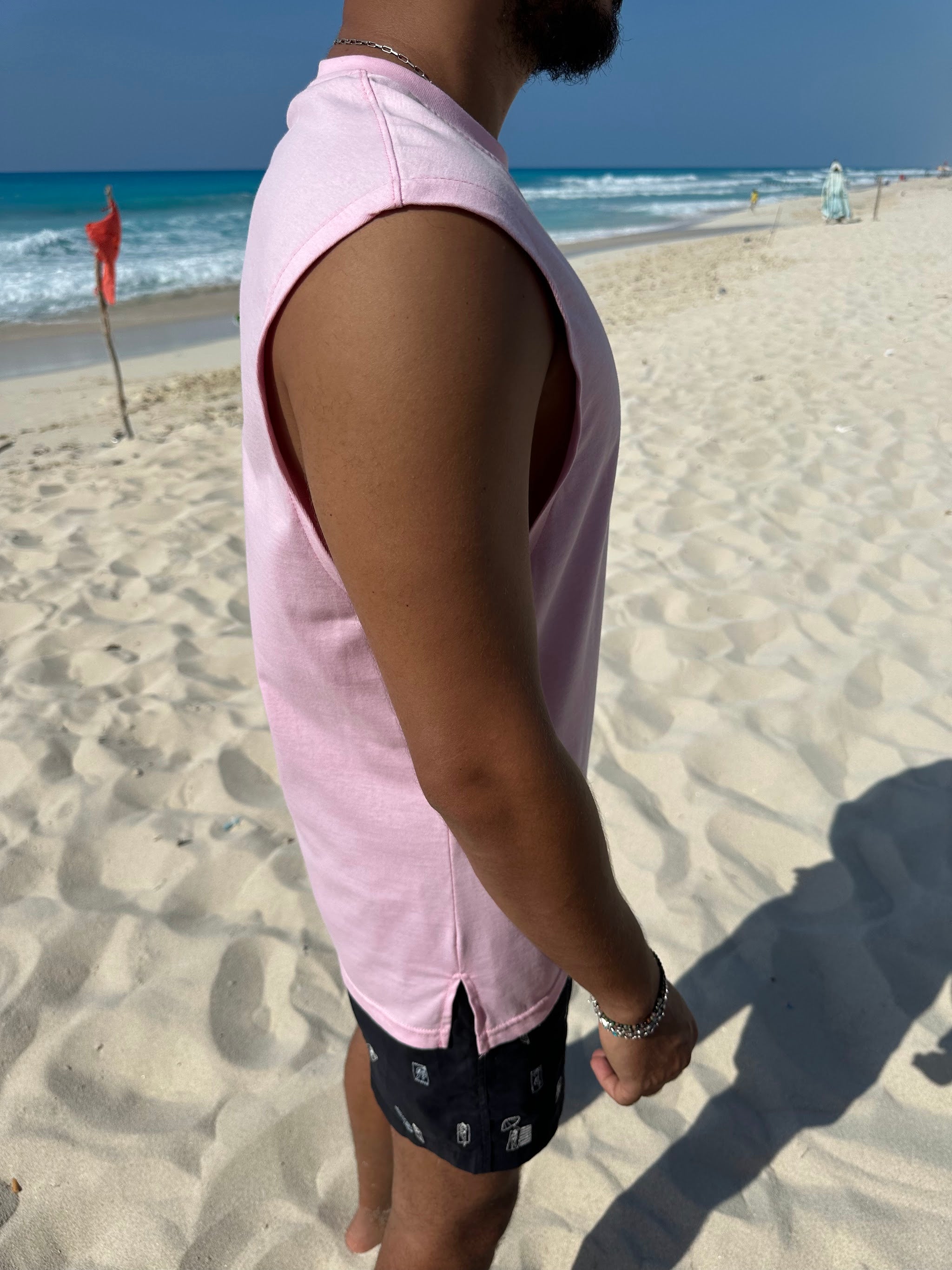 Pink Sleeveless Tee