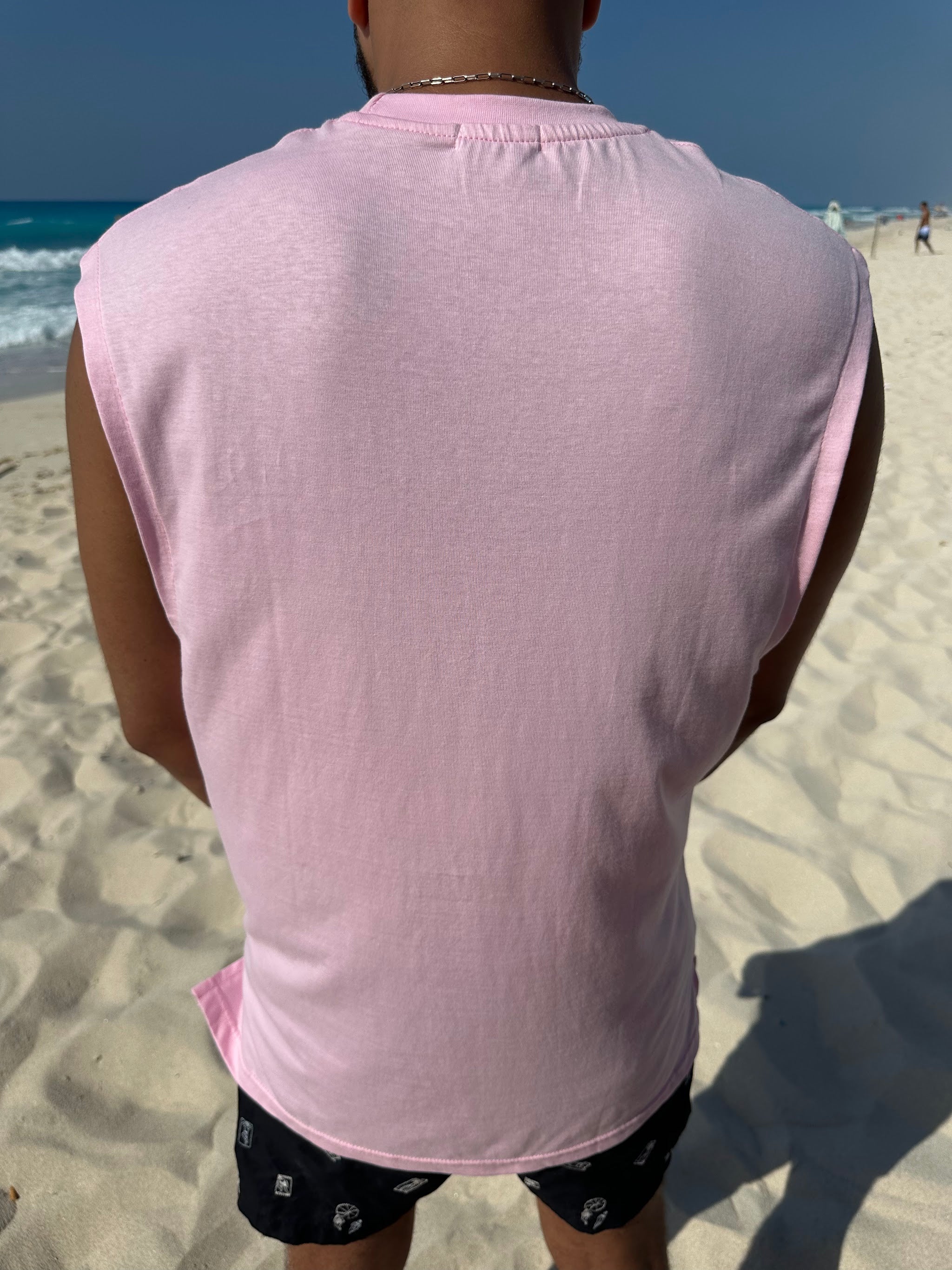 Pink Sleeveless Tee