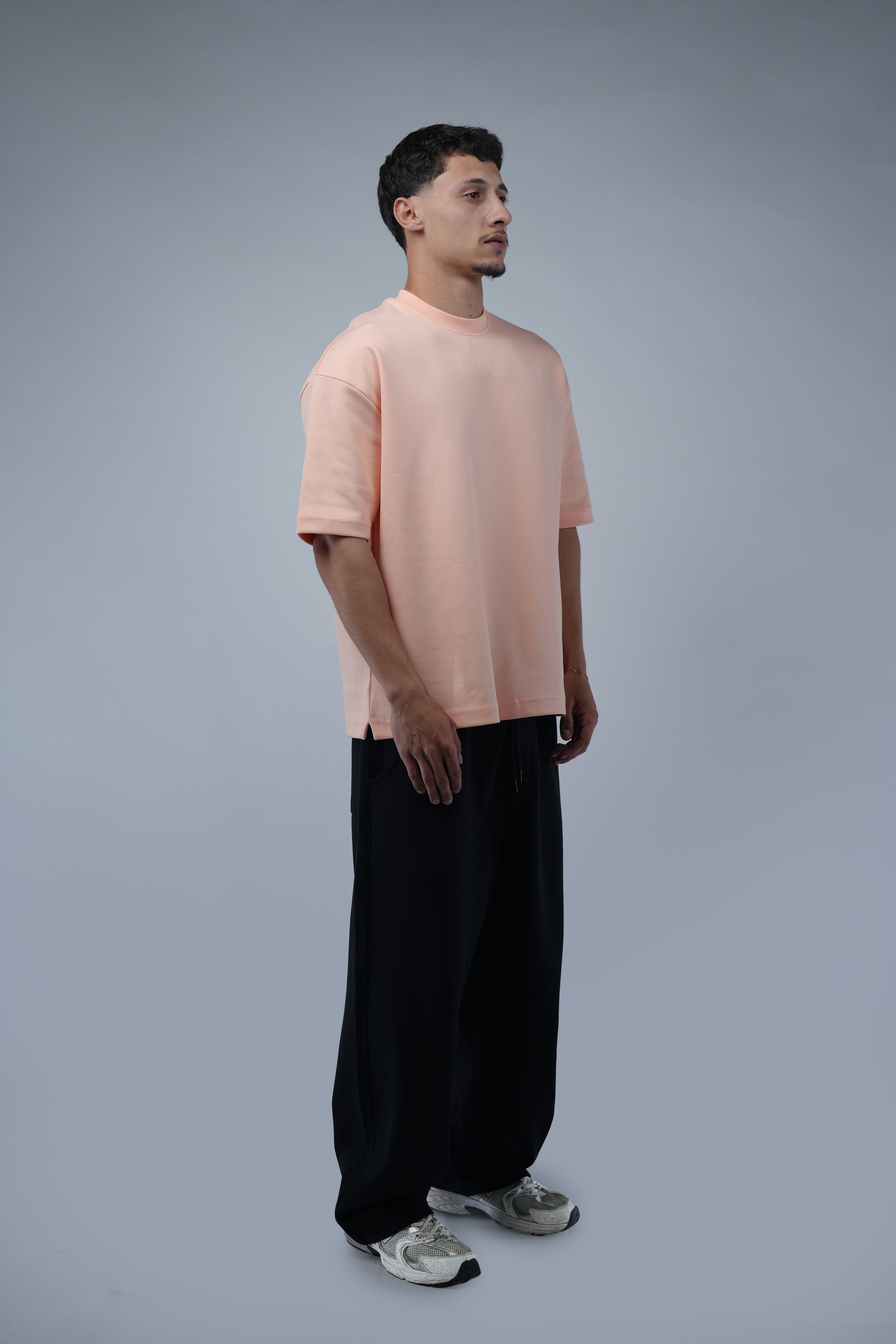 Black Blank Wide Leg  Sweatpants