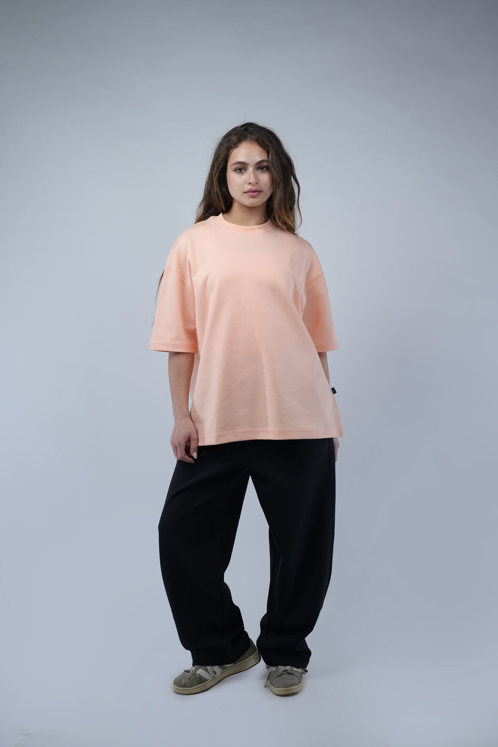 Black Blank Wide Leg  Sweatpants