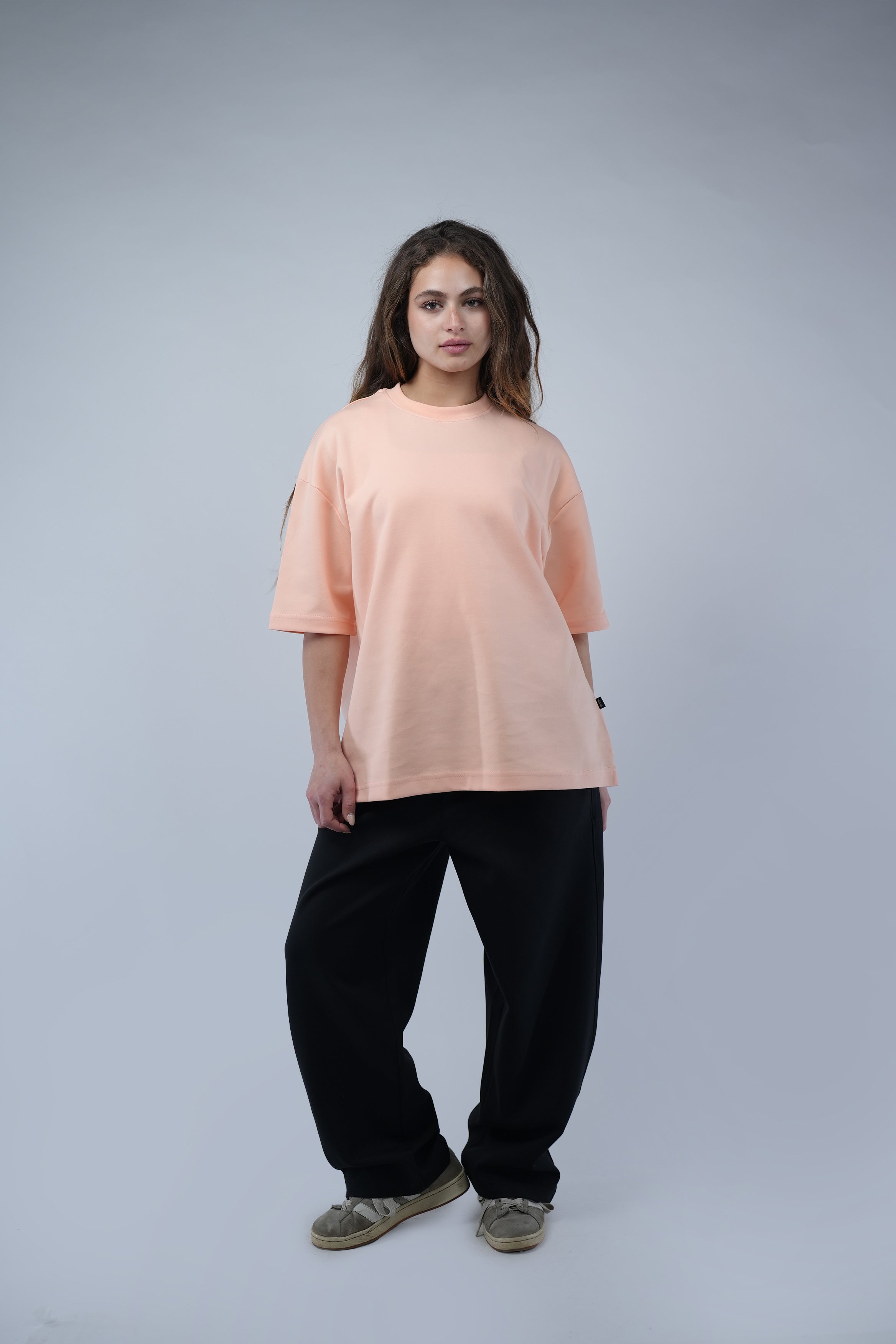 Black Blank Wide Leg  Sweatpants