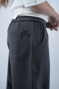Gray Blank Wide Leg Sweatpants