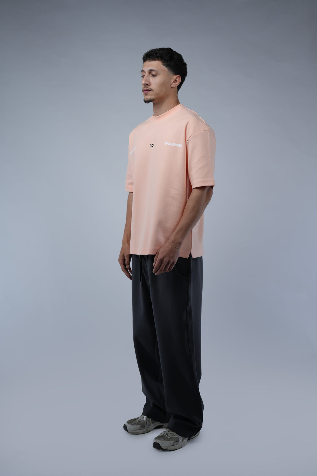Gray Blank Wide Leg Sweatpants