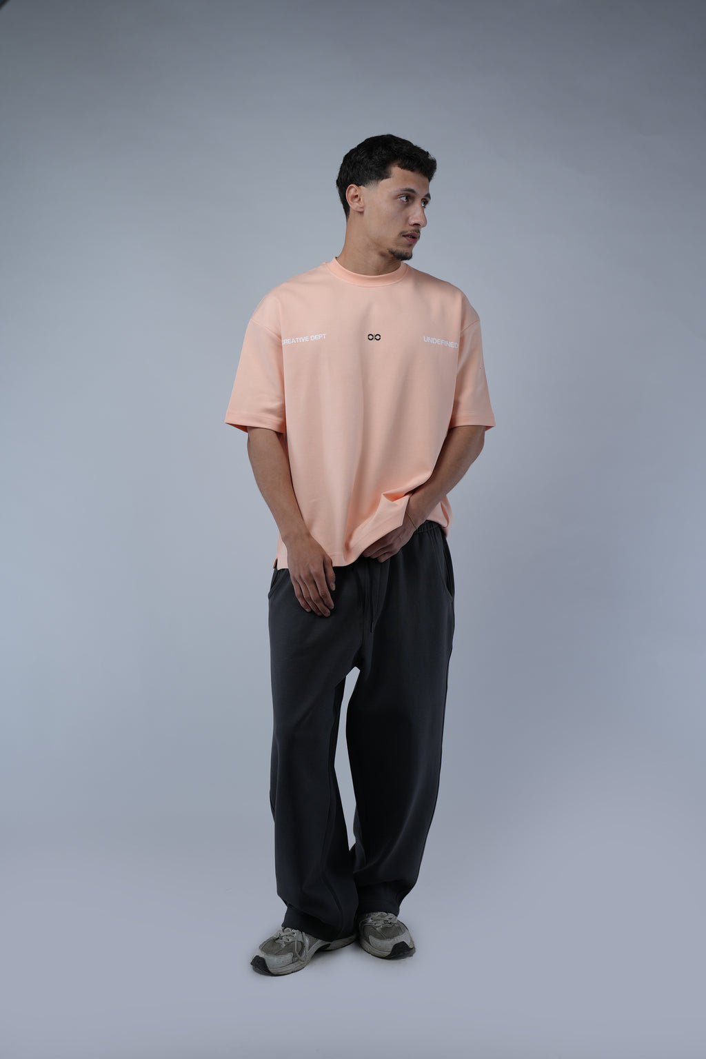 Gray Blank Wide Leg Sweatpants