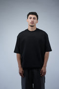 Black Oversized Basic Tee.
