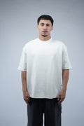 White Oversized Basic Tee.