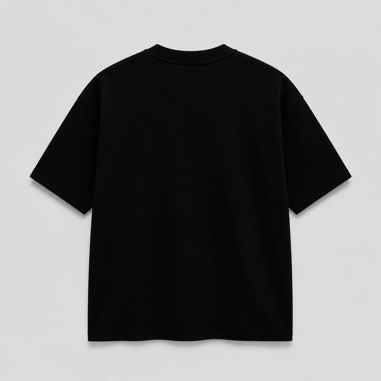 Black Oversized Basic Tee.