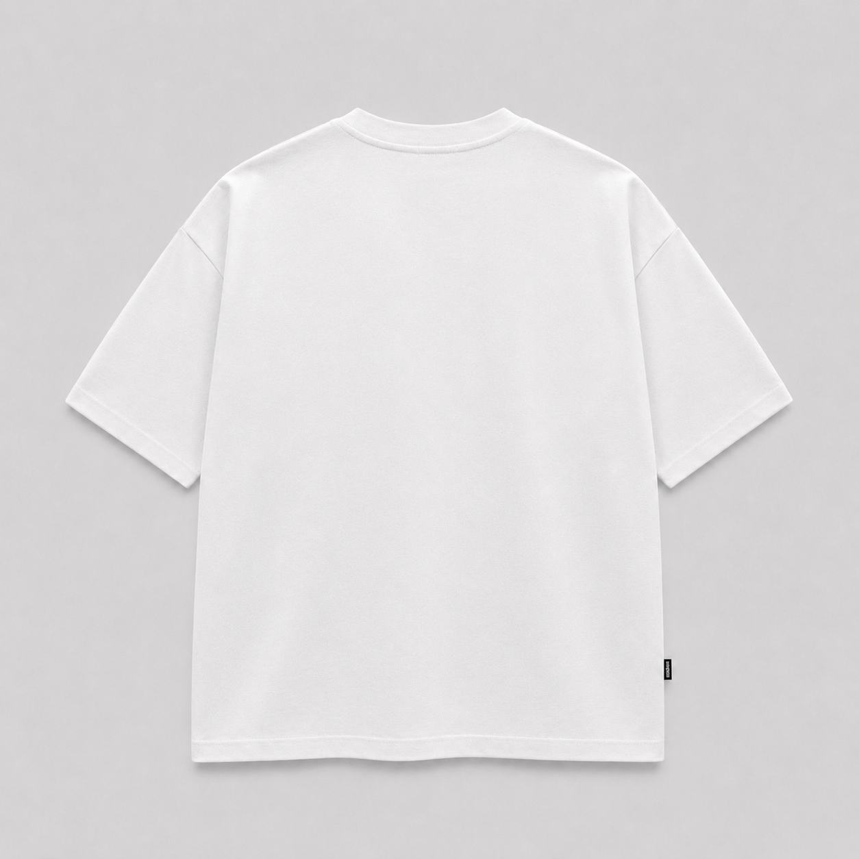White Oversized Basic Tee.
