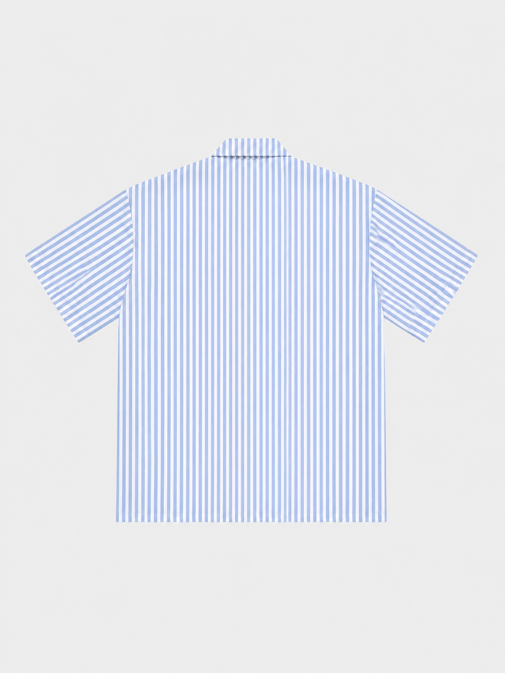 Blue Striped Boxy Fit Shirt