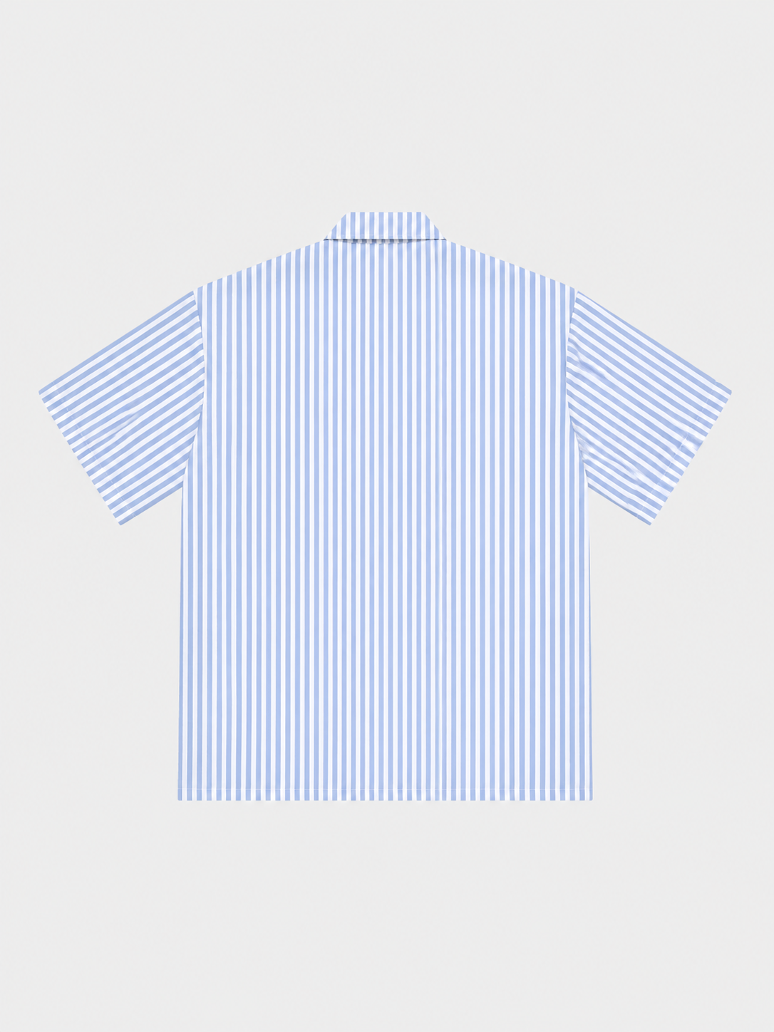 Blue Striped Boxy Fit Shirt.