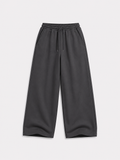 Gray Blank Wide Leg Sweatpants